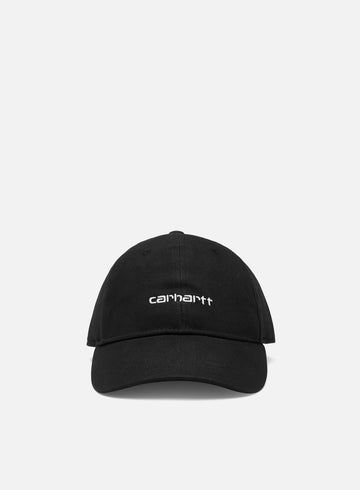 Cap Carhartt Canvas Script black white