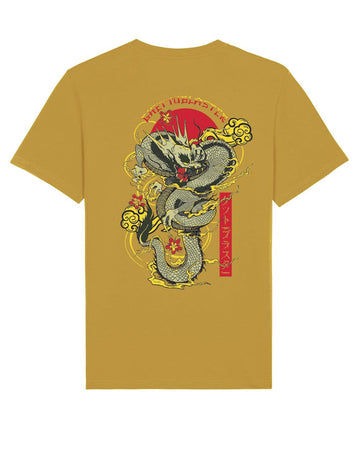 Maglietta T-shirt unisex Ghettoblaster Hebi ocra