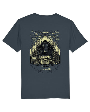 Maglietta T-shirt unisex Ghettoblastee Tokyo India grey