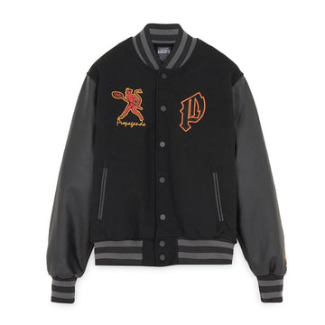 Propaganda Varsity Mefisto black bomber jacket