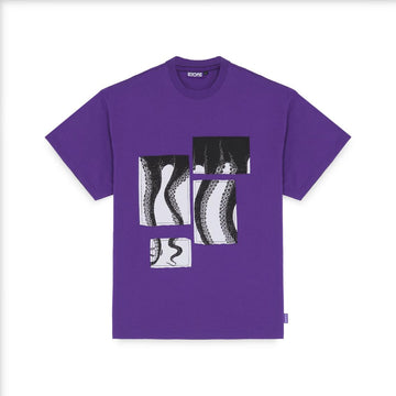 Maglietta T-shirt Octopus Patchwork purple