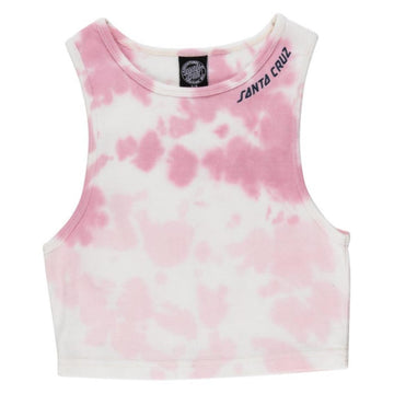 Santa Cruz Strip tank vest pink dip dye