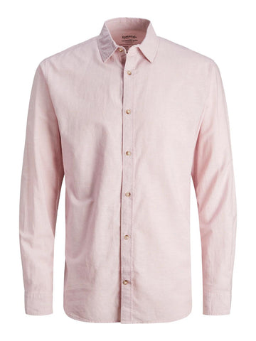 Camicia Jack & Jones Summer Linen Blend pink nectar