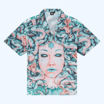 Camicia Dolly Noir Medusa aquamarine