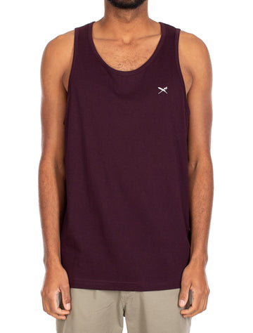 Tank Top Iriedaily Mini Flag aubergine