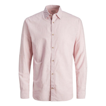 Camicia Jack & Jones Summer Linen Blend pink nectar