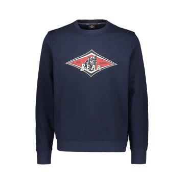 Felpa Bear Crew Neck Big Logo sky captain