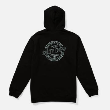 Felpa Salty Crew Skewed Zip Blk