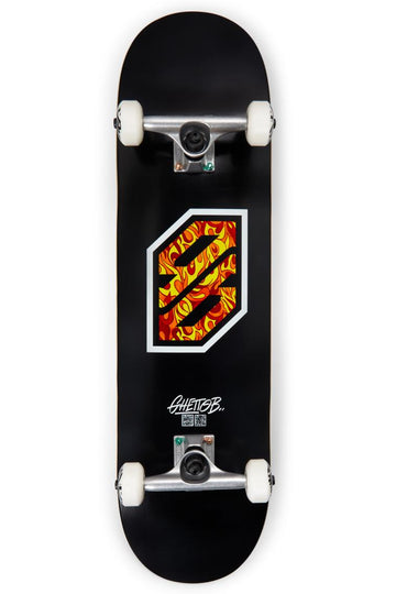 Skateboard Ghettoblaster per iniziare Flame White 8.25"