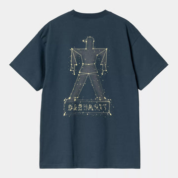 T-shirt Carhartt Stargazer dusky blue yellow