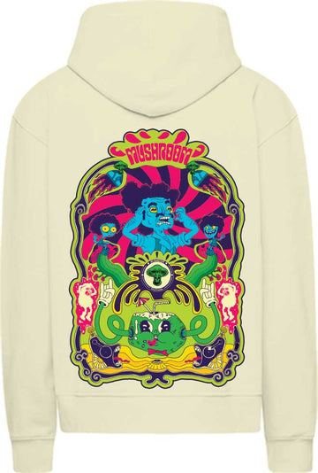 felpa mushroom con cappuccio