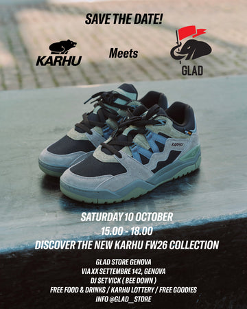 KARHU DAY at GLAD STORE GENOVA featuring the new KARHU F26 collection