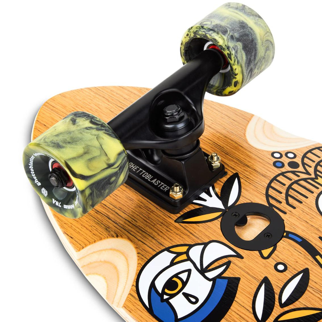 Skateboard Cruiser Ghettoblaster  Teak Geroglific  32" -9,125"