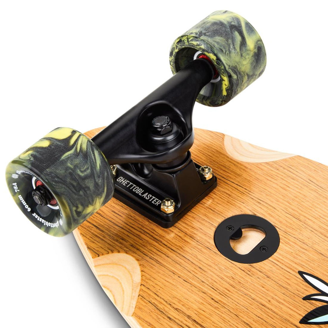 Skateboard Cruiser Ghettoblaster  Teak Geroglific  Fidh tail 33" -9,5"