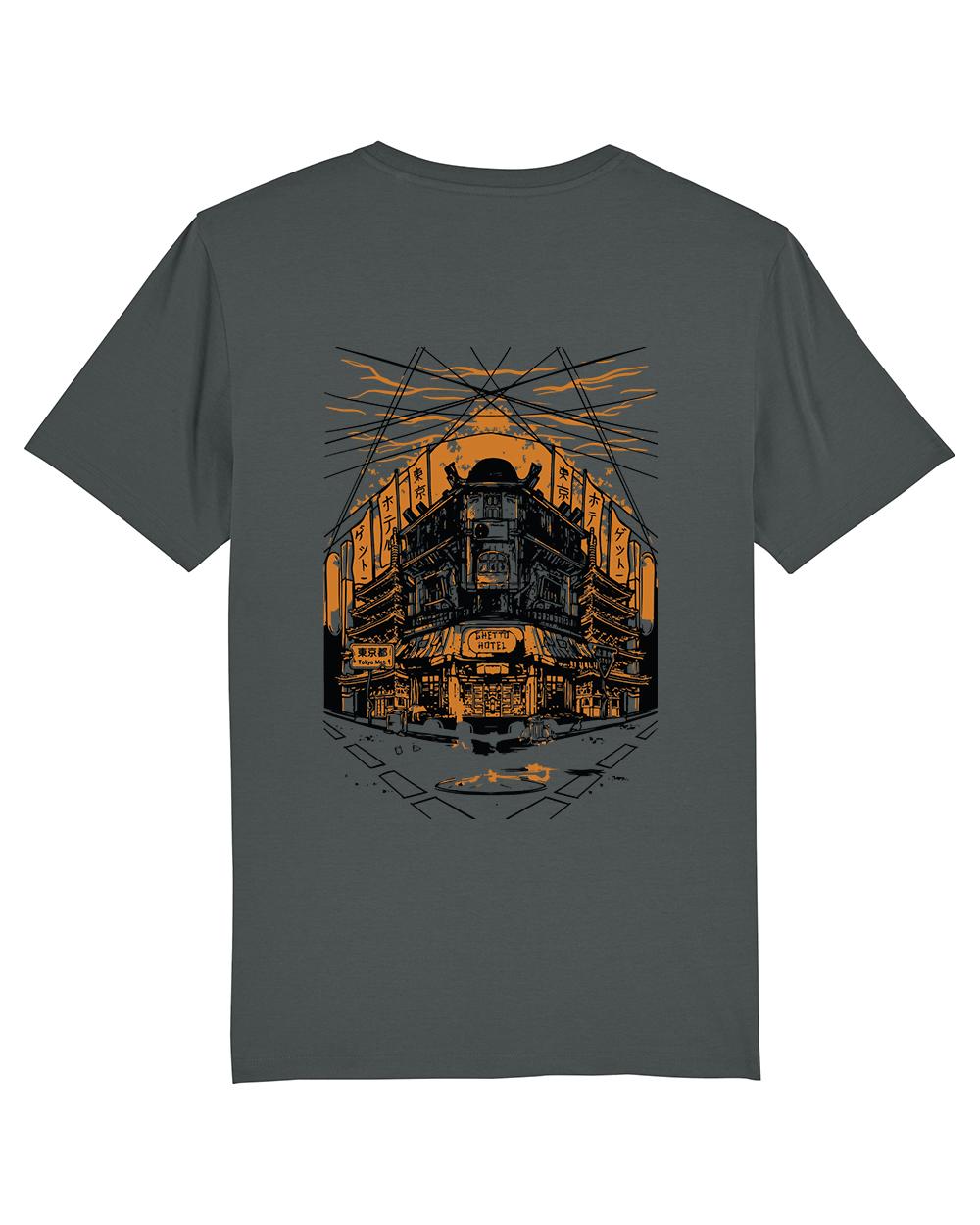 Maglietta T-shirt unisex Ghettoblaster Tokyo antracite
