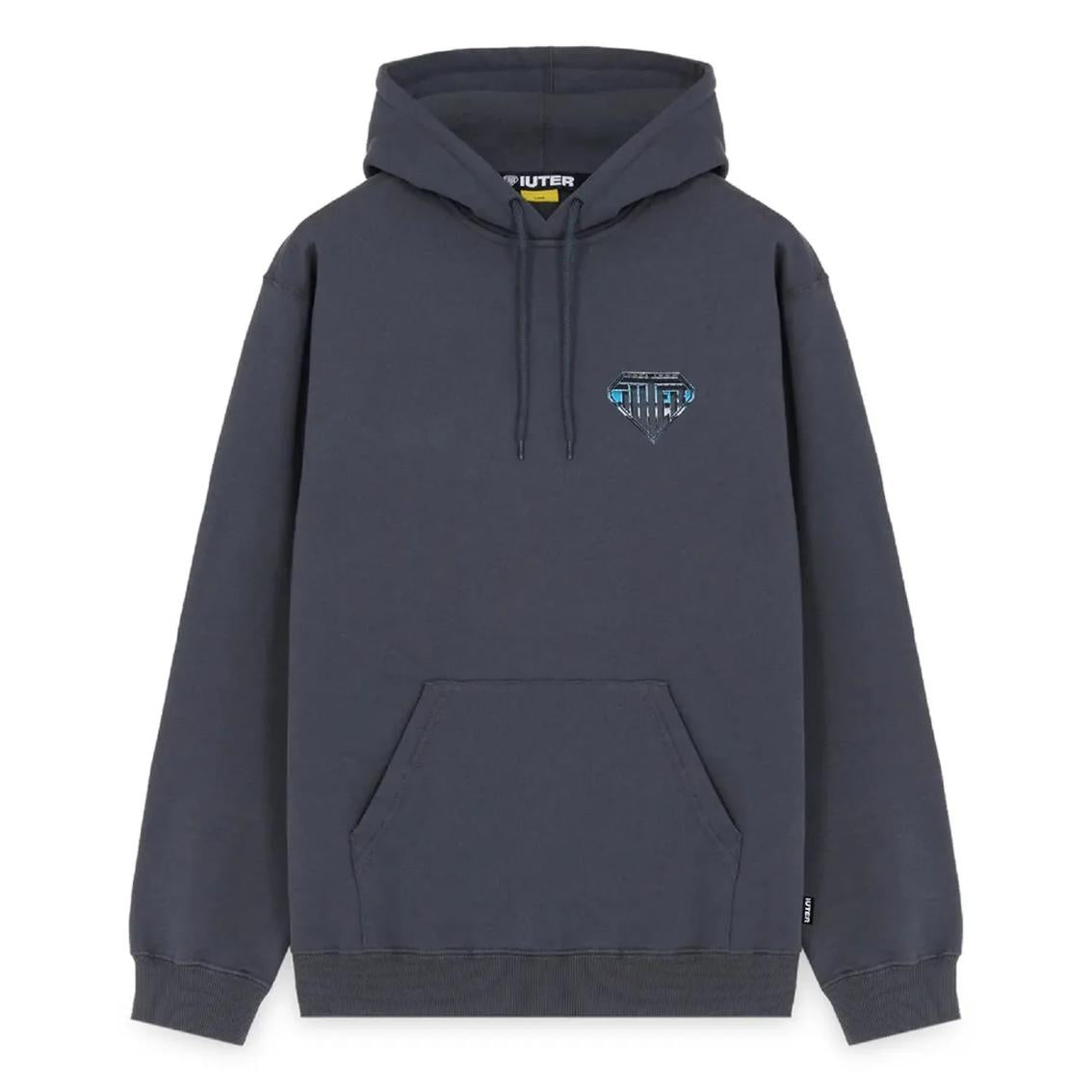 Felpa Iuter Metal Logo hoodie asphalt