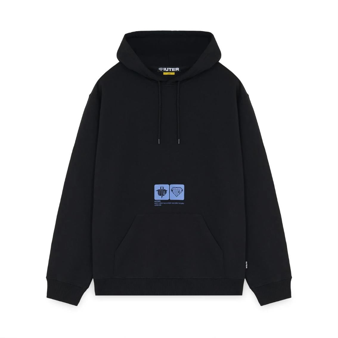 Felpa Iuter Tab hoodie black