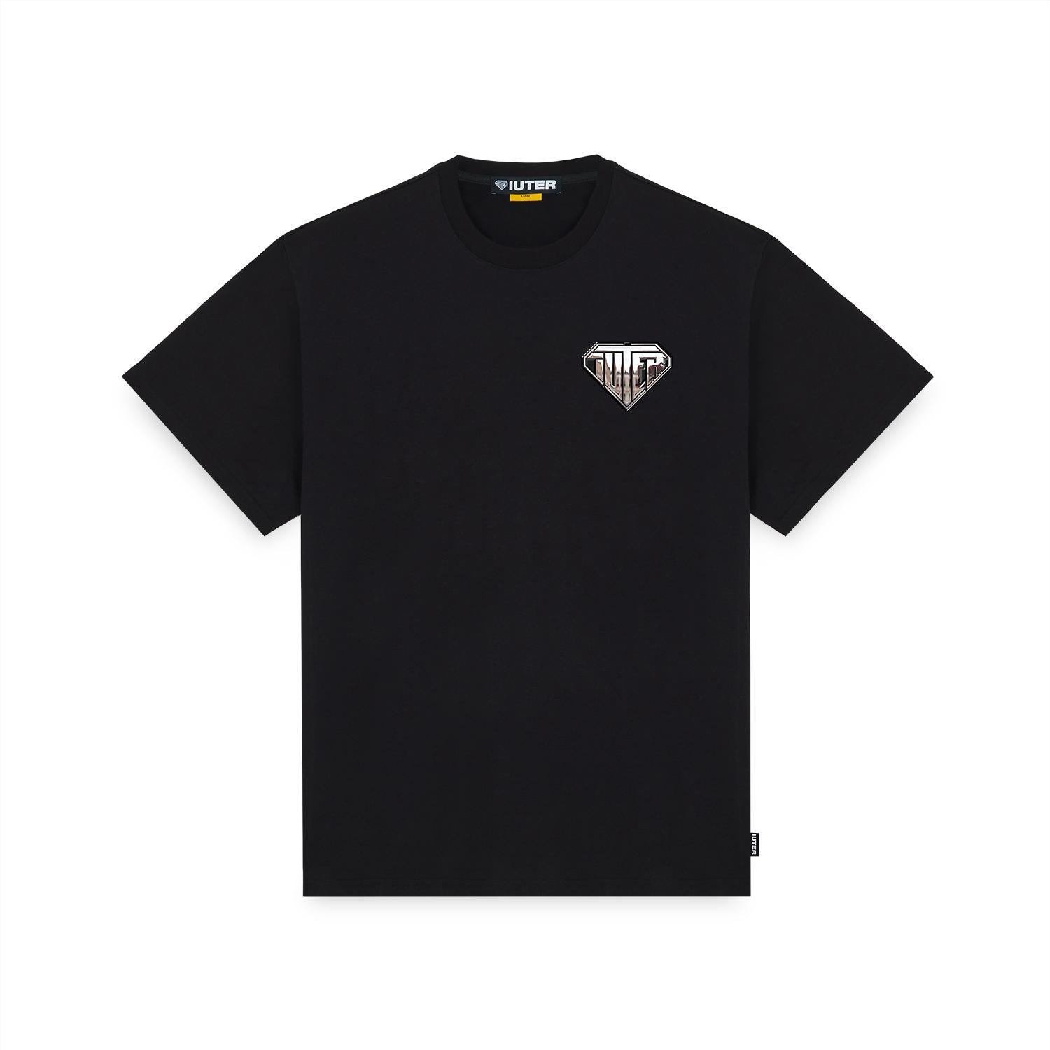 T-shirt Iuter Liquid Logo grey