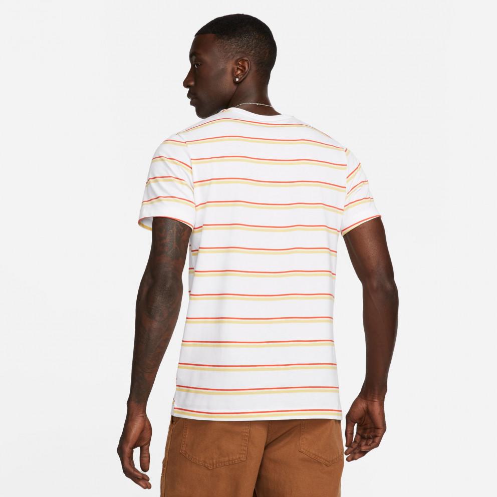 Maglietta T-shirt Nike Club Stripe white