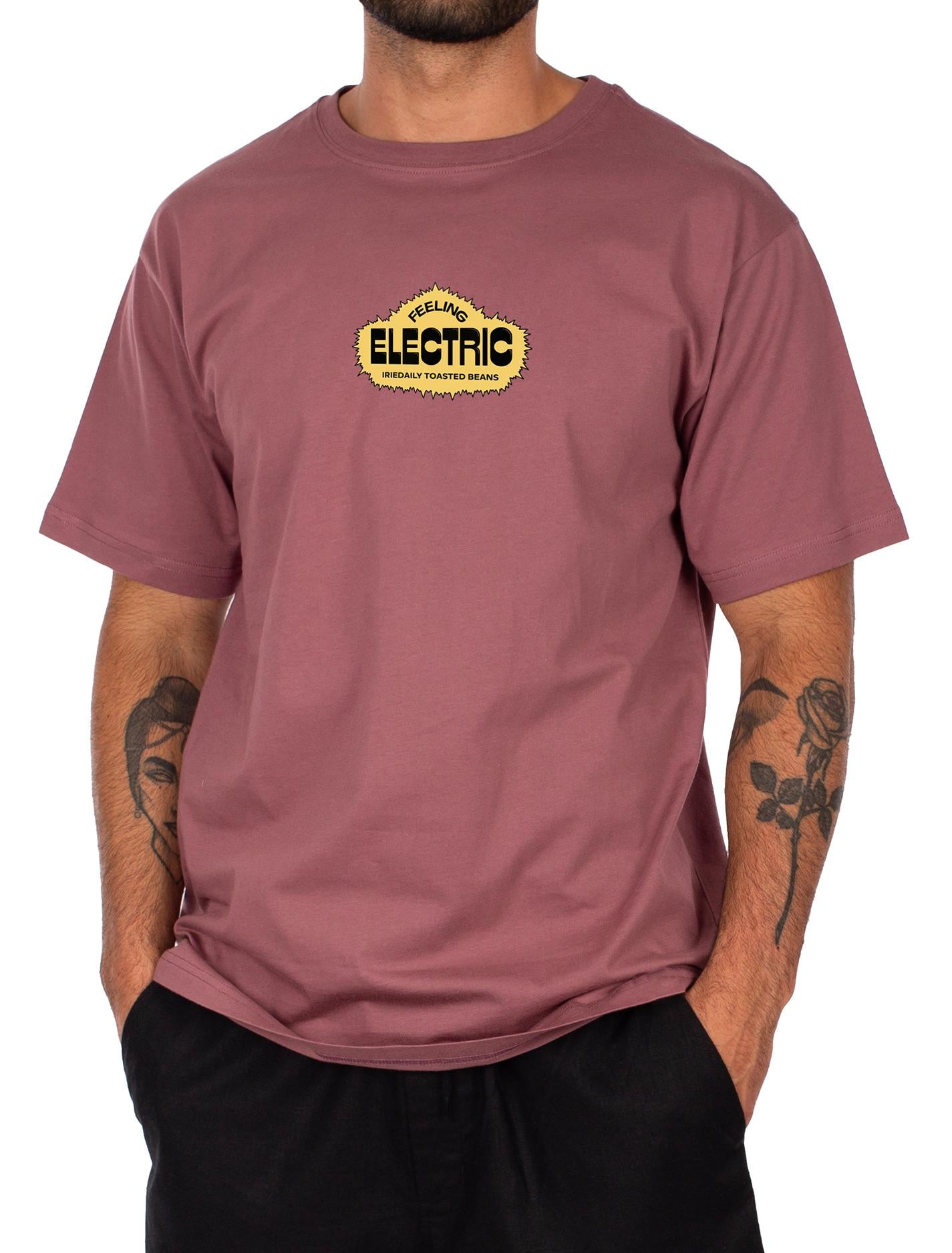 Maglietta T-shirt Iriedaily Coffeelectric plum