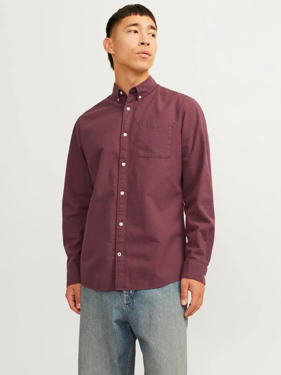 Camicia Jack & Jones Oxford vineyard wine