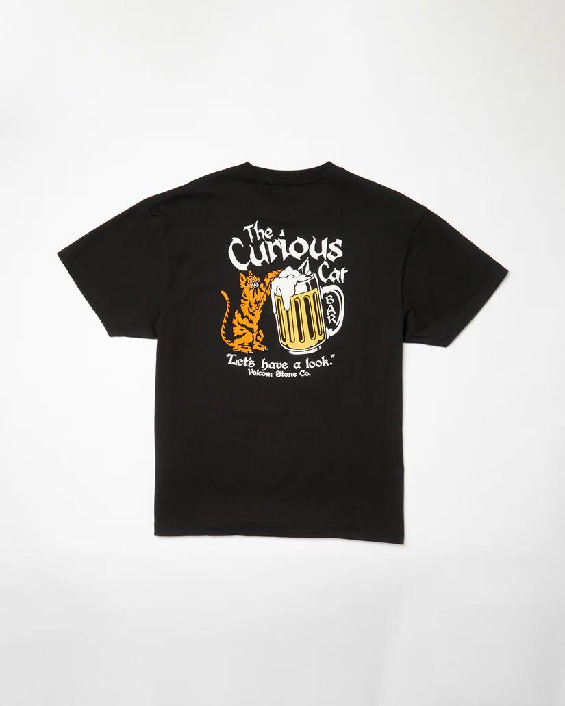 T-shirt Volcom Curious Cat black