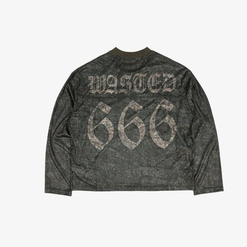 T-shirt Wasted Paris Swarm Mesh Oliven
