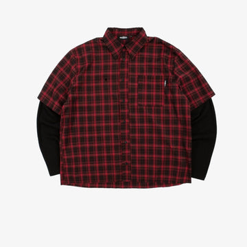 Košile Wasted Paris Tartan Age černá