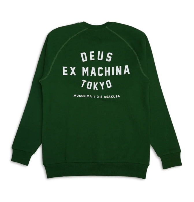 Felpa Deus Ex Machina Harajuku Address Green