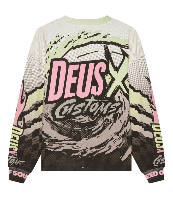 T-Shirt  Deus Ex Machina Walkover Moto Jersey Brown