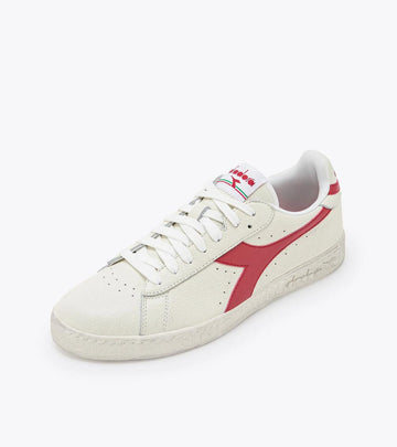 Diadora Game Low Waxed white red sneakers