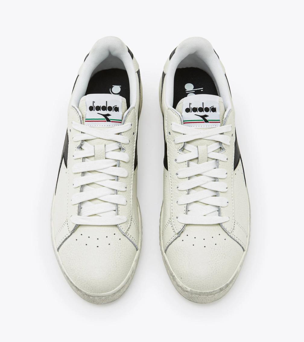 Scarpe sneakers Diadora Game Low Waxed white black