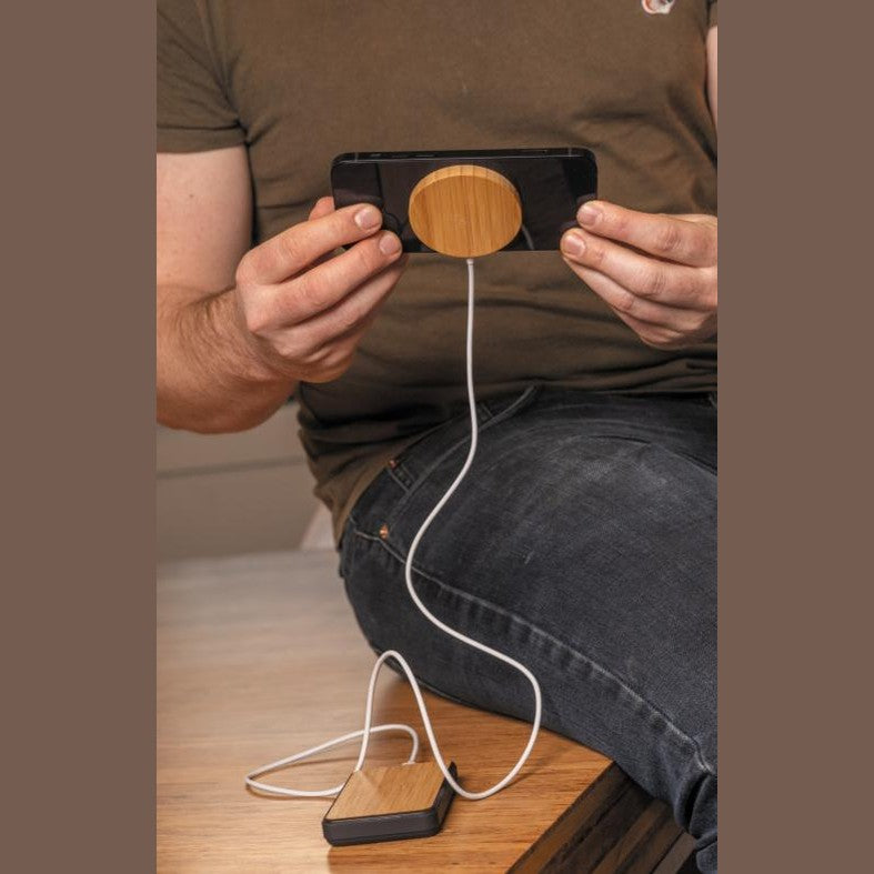 AccessoriXdC Ricaricatore Wireless Magnetico 10W Bambu Brown