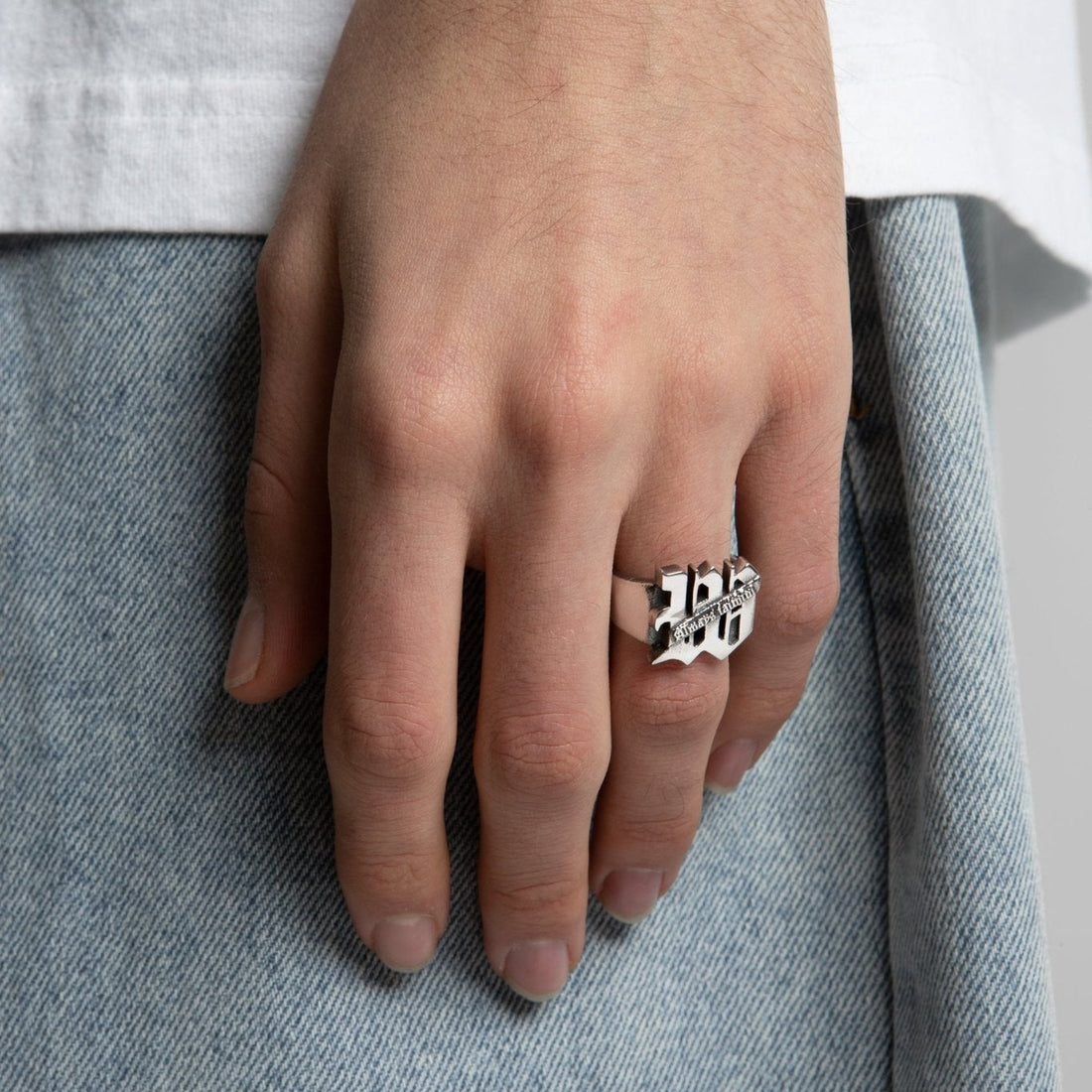 Anello Wasted Paris Silver ring
