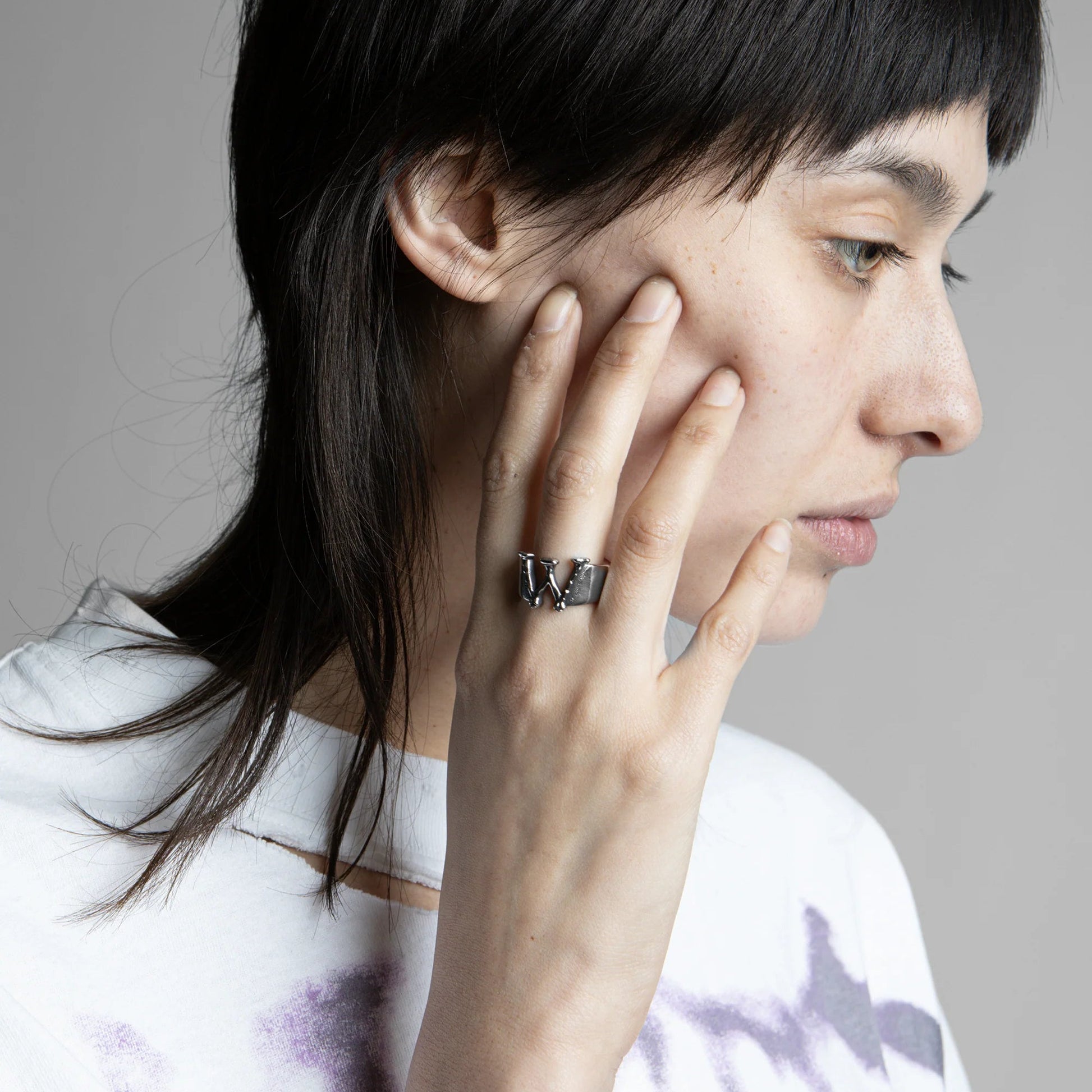 Anello Wasted Paris Silver ring
