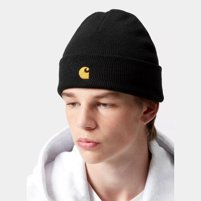 Beanie Carhartt Chase Blk Gold