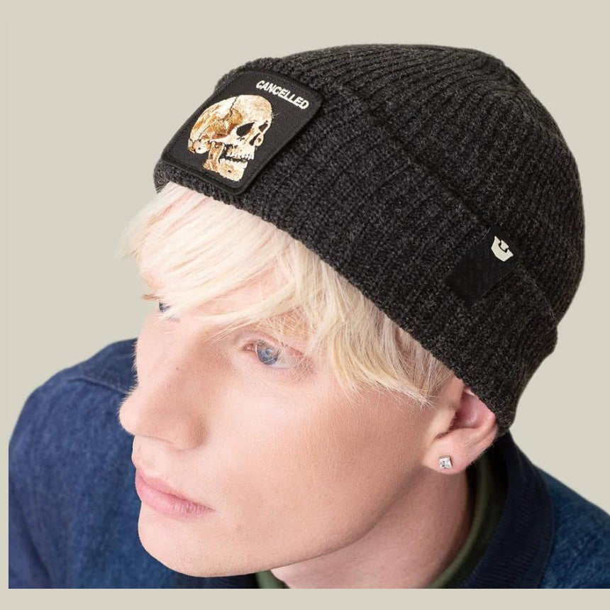 Beanie Goorin Bros The Cancelled Skull Black