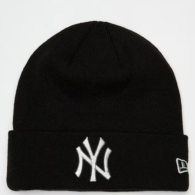 Beanie New Era Ess Cuff Knit NYY Black