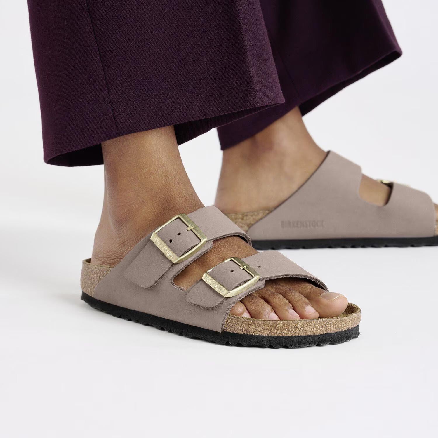 Birkenstock Arizona Nubuck faded purple