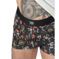 Boxer American Socks Dancing Skeletons
