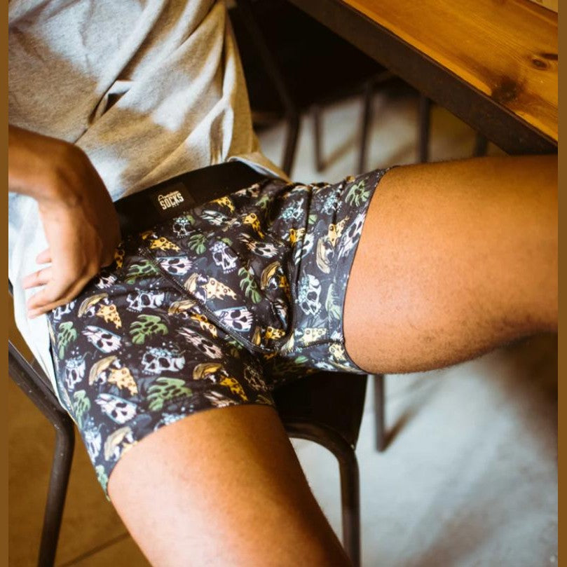 Boxer American Socks Pizza Surfer