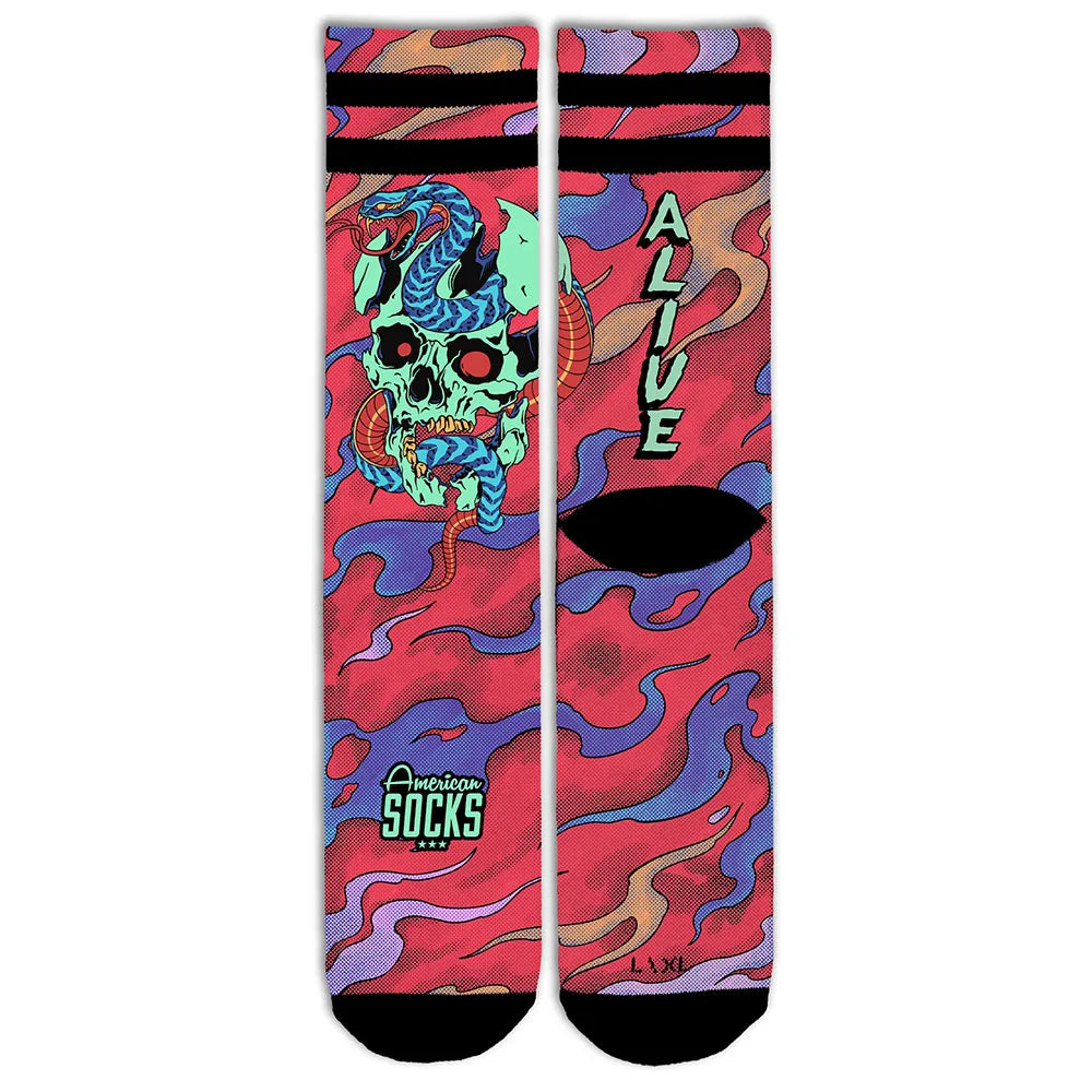 American Socks Calze a mezza gamba, Mid High | Design originale Slope Dope | Calze stampate | Tecnologia anti-umidità., Slope Dope, S-M Alto American Socks Calze a mezza gamba, Mid High | Design originale Slope Dope | Calze stampate | Tecnologia anti-umidità., Slope Dope, S-M Alto