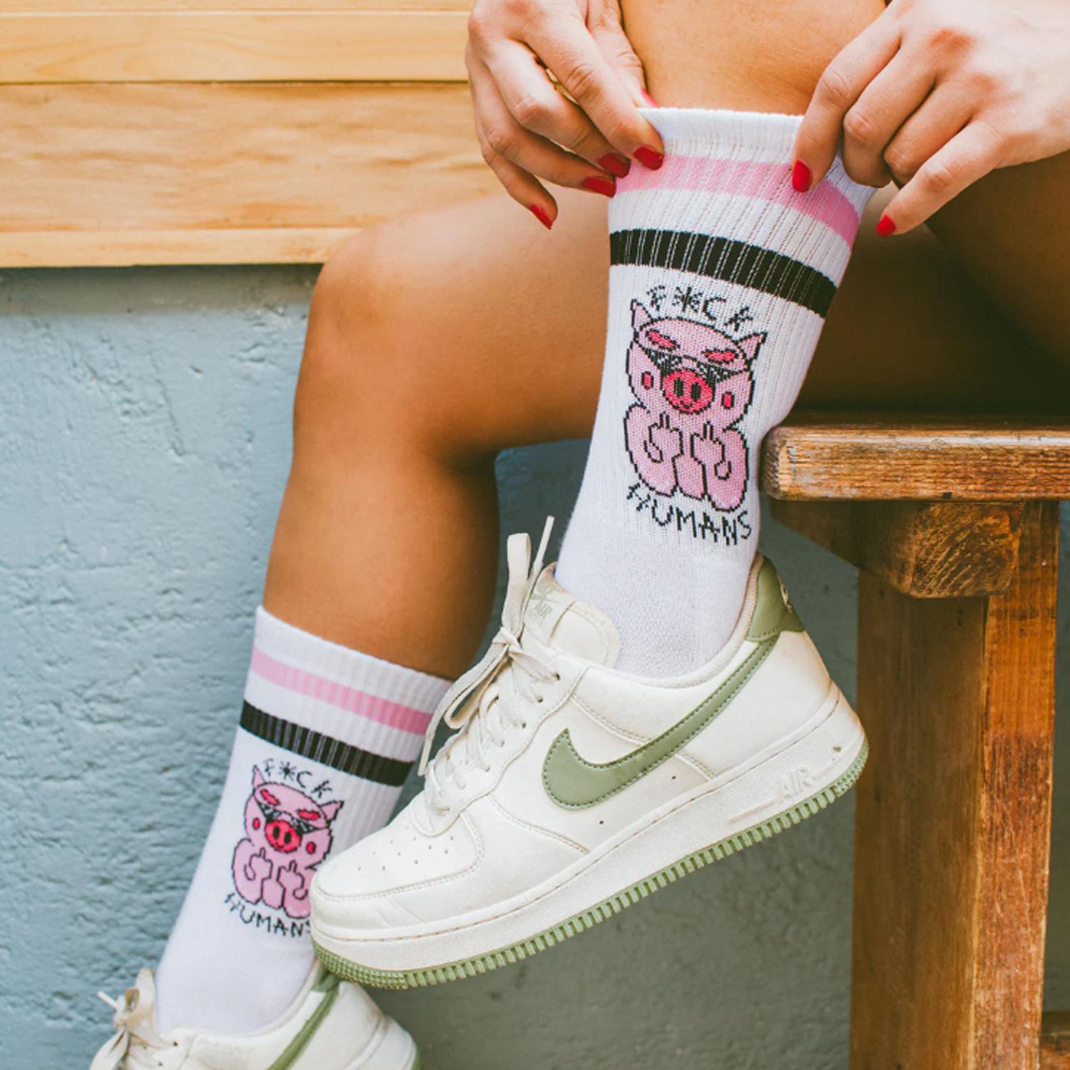 Calze American Socks F**k Humans Multicolor