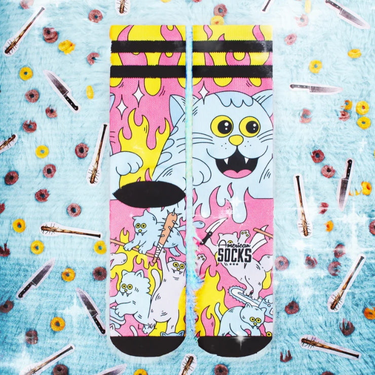 Calze American Socks Killer Kitties Multicolor