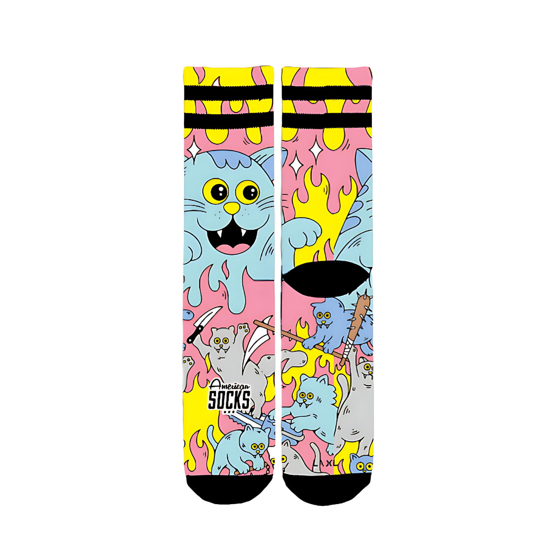Calze American Socks Killer Kitties Multicolor