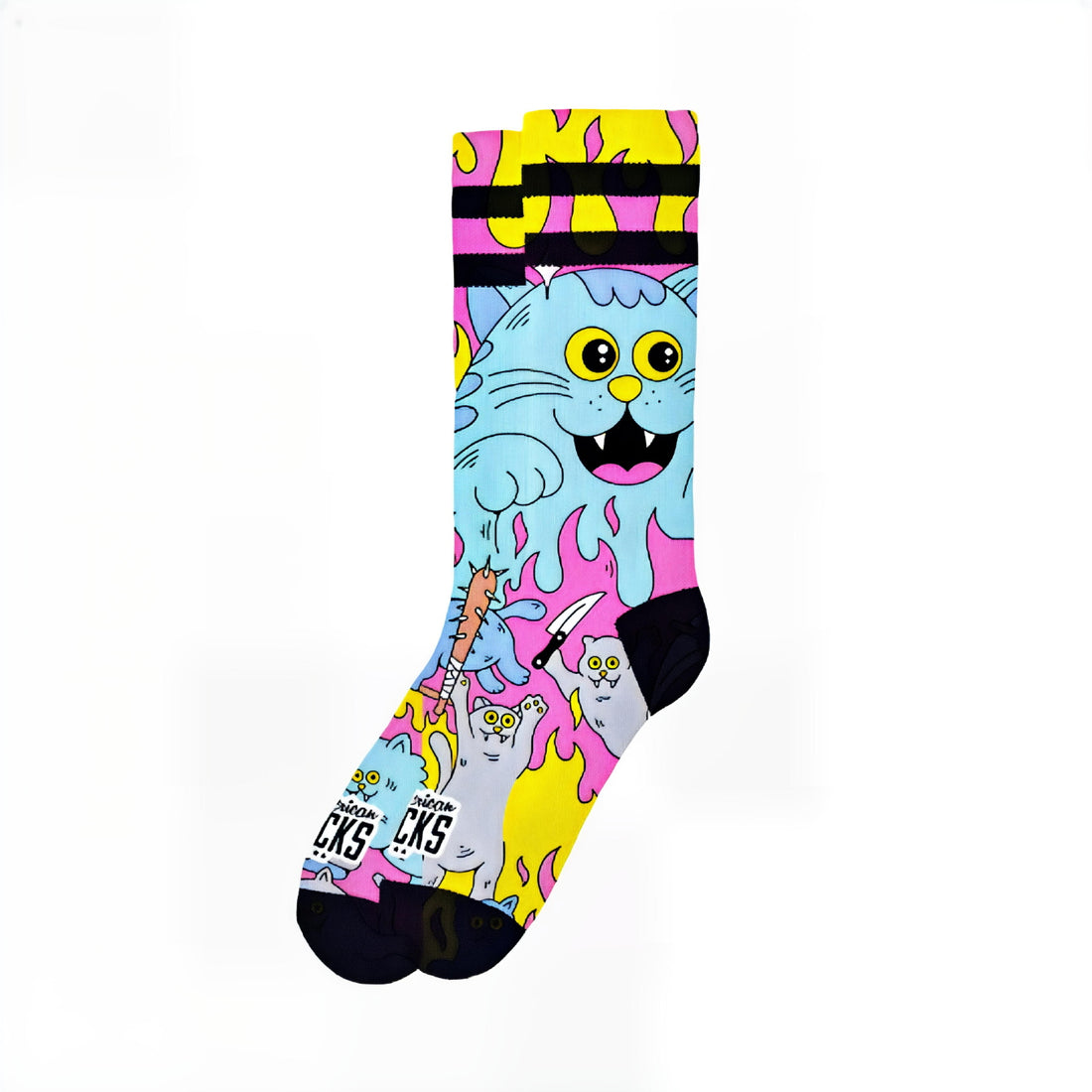 Calze American Socks Killer Kitties Multicolor