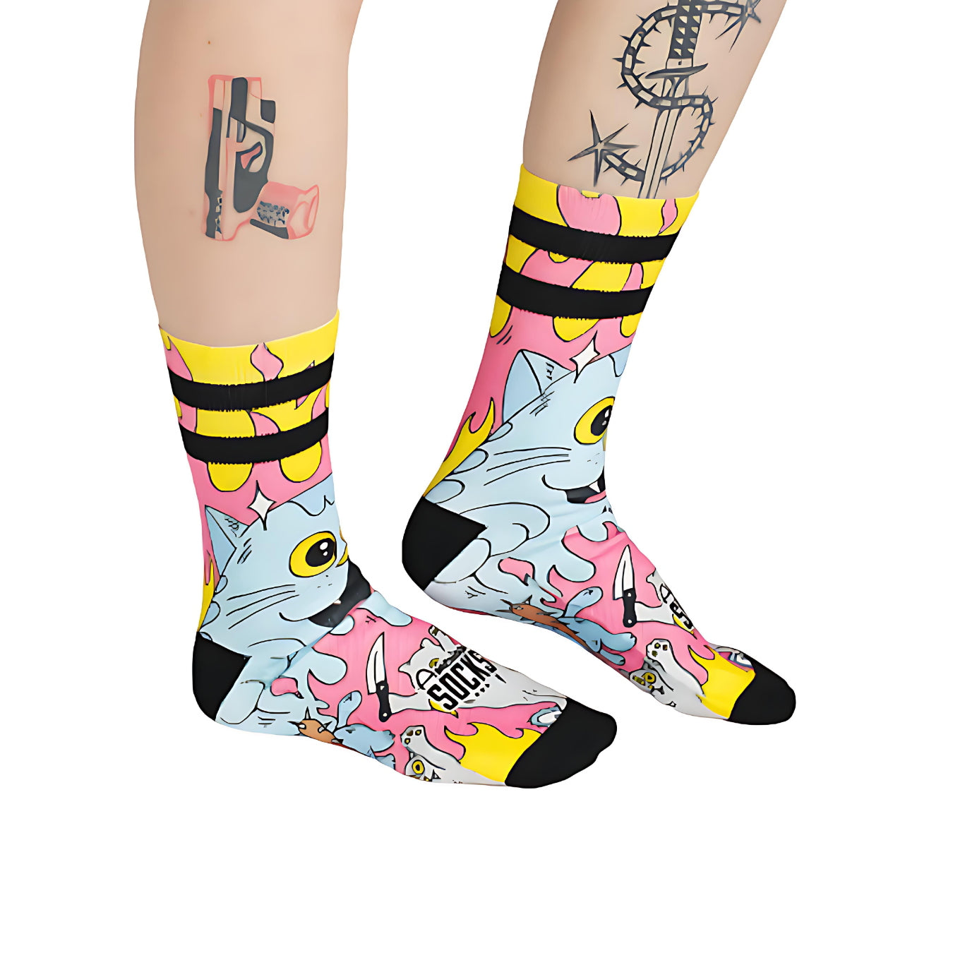 Calze American Socks Killer Kitties Multicolor