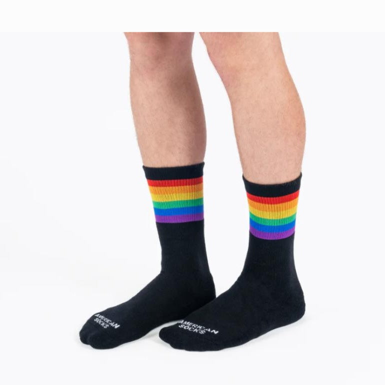 Calze American Socks Rainbow Pride black