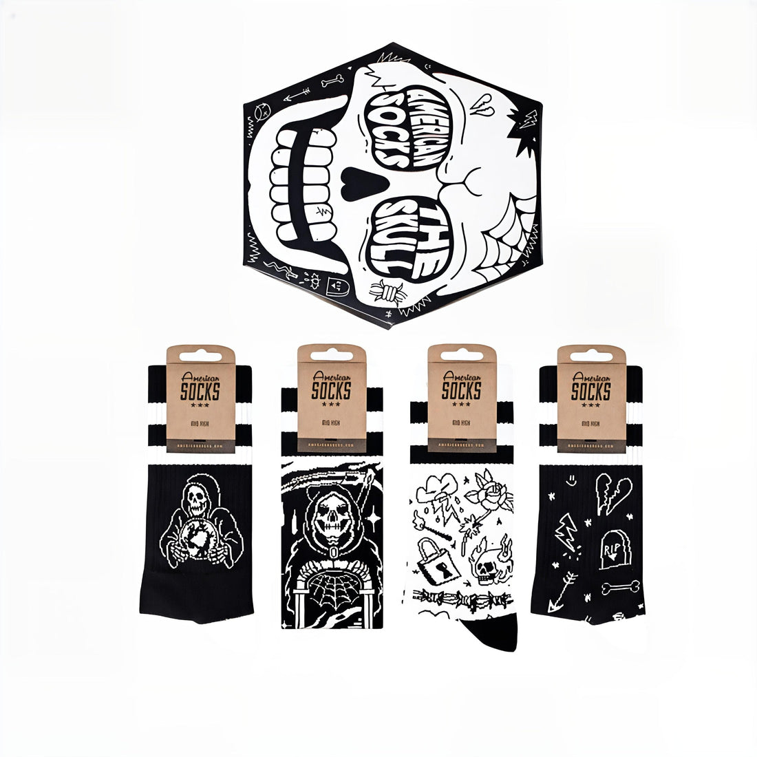 Calze American Socks The Skull Multicolor
