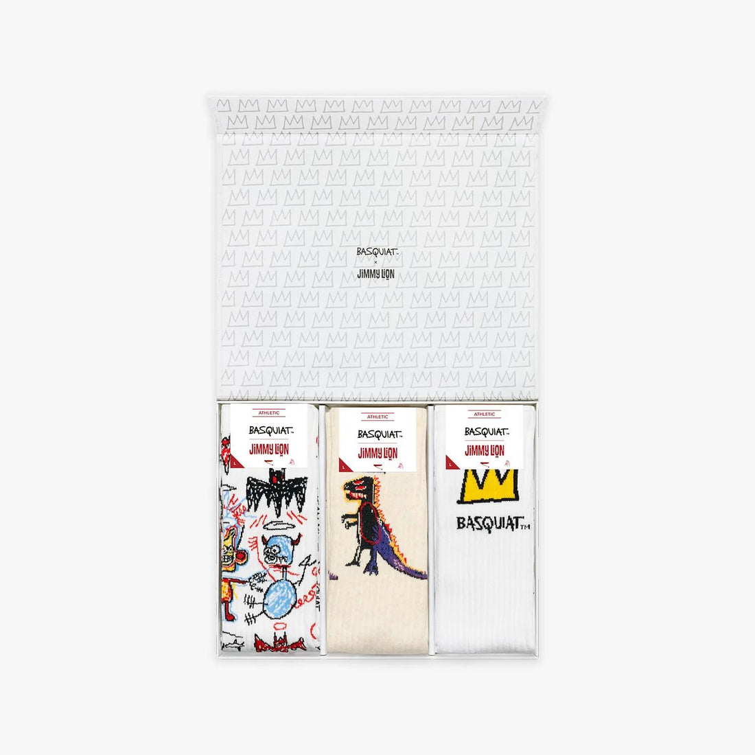 Calze Jimmy Lion Basquiat Pack multicolor